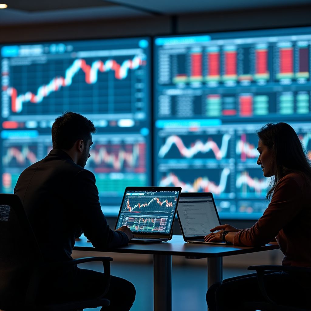 Estudiantes analizando datos del sector petrolero
